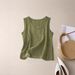 Aria Basics Aria Basics 2026 European And American New Style Pre-shrunk Bamboo Cotton Breathable V-neck Casual Versatile Sleeveless Tank Top_ecoleips.com
