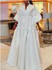 2023 Winter New European And American Fashion Women's Dress, Bestseller V-neck Loose Long Party Dress_ecoleips.com