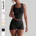 Diyun European And American Sports Yoga Style Camisole Vest Shorts Set Women's Clothing 2025 Spring Summer_ecoleips.com