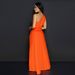 Women's Clothing Off Shoulder Slit Sleeveless Skirt Two Piece Set_ecoleips.com