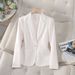 Women’s Clothing New Pink Small Suit Jacket For Women Spring And Autumn Slim Fit Small Waist Slimming Super Good Looking Suit Tops_ecoleips.com