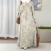 Women's Comfortable Breathable Printed Maxi Dress Southeast Asian Style Cross Border Exclusive Summer Wear Regular Fit_ecoleips.com