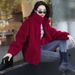 Women's Fleece Zip-Up Hoodie With High Collar - Winter Plush Lined Warm Pullover, Casual Streetwear Jacket For Women (Grey, Dark Brown, Green)_ecoleips.com
