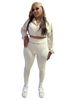 Women's Clothing Sexy Two Piece Set Drop Shoulder Sleeve Elastic Waistband Tight Fitting Long Pants_ecoleips.com