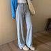 women's clothing casual pants for women spring and autumn new all match straight drape loose wide leg long pants_ecoleips.com