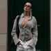 Women's Clothing Trendy Plaid Shirt Long Sleeve Fitted Waist Tie Detail Retro Blouse For Commuting_ecoleips.com