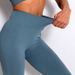 High Waist Peach Hip Ribbed Yoga Pants Seamless Butt-Lifting Sports Leggings For Women_ecoleips.com