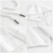 Korean Style Loose Fit Solid Color Women's Short Sweatshirt 2024 New Summer Half Split Five-Quarter Sleeve Hooded_ecoleips.com