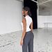Women's Clothing New Deep V Neck Lace Trim Slim Fit Sexy Sleeveless Vest For Women_ecoleips.com