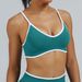 K New Color Blocking Suspender Sports Bra, Shockproof Yoga Bra, Outdoor Fitness Yoga Top, Sports Vest_ecoleips.com