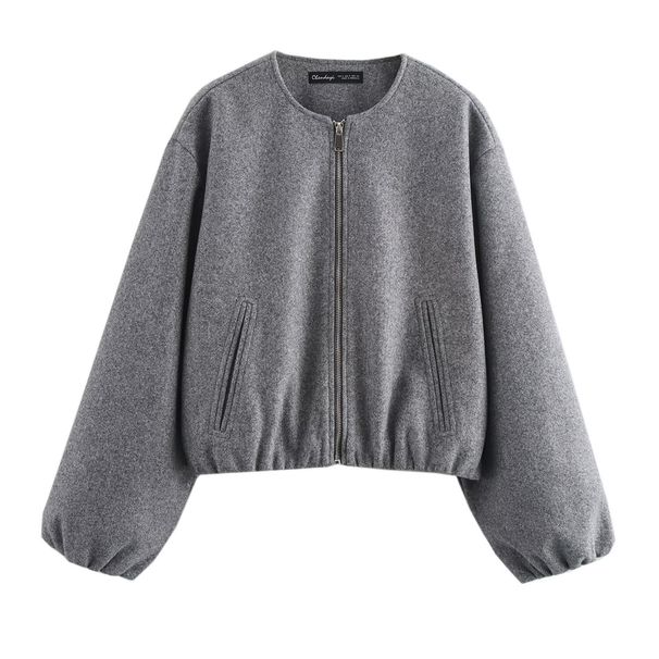 Women's Clothing Design Soft Bomber Jacket_ecoleips.com