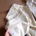 Women's Clothing Cream Yellow Bear Embroidered Straight Jeans For Women New Design Cute High Waist Slim Casual Long Pants_ecoleips.com