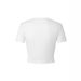 Cross-border European And American Summer New Bow Pattern Printed T-shirt, Slim-fit, Figure-flattering, Cropped_ecoleips.com