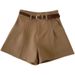 Women's Clothing Retro Simple Outer Wear High Waist A Wide Leg Pants_ecoleips.com
