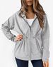 Casual Versatile Long Sleeved Hooded Jacket American Style Drawstring Sweatshirt_ecoleips.com