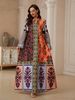 Muslim European And American Long Robe Women's Printed Pullover Dress, Stylish And Comfortable Clothing For Daily Wear_ecoleips.com