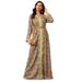 Women's Clothing Printing Fashion Ladies Lace Long Skirt Robe_ecoleips.com