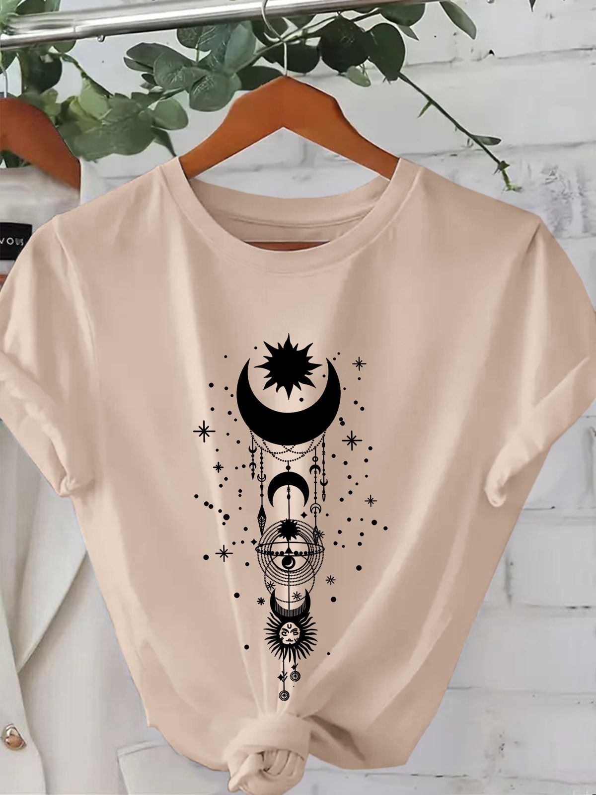 Women's Casual Round Neck Short Sleeve T-Shirt Multi-Color Style Simple Fashionable Sports Top Solid Printed Loose Fit_ecoleips.com