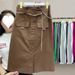 2025 Spring And Autumn Korean Style New Mid-Length For Women European Single-Breasted Split Slim A-Line Skirt_ecoleips.com