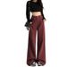 Maillard Style Fleece-Lined Straight Leg Jeans For Women – High Waist Loose Fit Winter Pants (S-2xl, Cotton Blend)_ecoleips.com