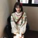 girl Feil Island Design Women, Autumn And Winter New Lazy Style, High-end Feel, Lantern Sleeve, Loose Mori Style Knitted_ecoleips.com