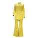 Women's Elegant Streetwear Solid Color Polyester Blazer Suits_ecoleips.com