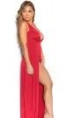 Womens Ladies Sleeveelss Sexy Summer Party Maxi Dress Double Split Long Dresses_ecoleips.com