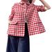 Women's Clothing Plaid Short Jacket Casual Fashion American Style Lightweight Outerwear 2026_ecoleips.com
