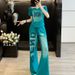 Korean Style Women's Summer Pant Set Slimming High End Lace Hooded Short Sleeve Wide Leg Two Piece Casual Sports Outfit_ecoleips.com
