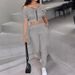 Women's Summer Fashion Two-Piece Set, Off-Shoulder Top With Elastic Waist Pants, Elegant And Slimming Outfit_ecoleips.com