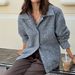 Women's Clothing Elegant Long Sleeved Jacket Vest Coat European American Style Autumn Winter Outerwear For Ladies_ecoleips.com