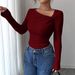 2025 European American Cross-border Knitted Base Shirt For Women, New Early Autumn Style, Elegant And Atmospheric, With_ecoleips.com