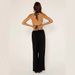 Women's Halter Cami And Pants Set Slim Fit High-Waisted Trousers Convertible Backless Top Sexy Style_ecoleips.com