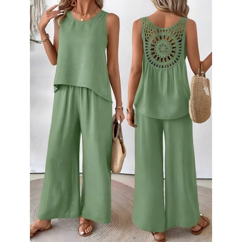 Solid Color Floral Back Suit Casual Fashion Women's Clothing Style New Arrivals_ecoleips.com