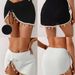 Women's Black Knitted Bikini Cover Up Dress Sexy Slit Seashell Starfish Tassel Decorations Beachwear_ecoleips.com