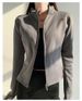 Women's Fleece-Lined Zip-Up Hoodie - Slim Fit Long Sleeve Pullover For Winter Sports & Cycling (Black, White, Gray, Green, Brown)_ecoleips.com
