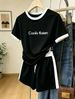 Women's Color Block Print Shorts Set - Summer Casual Two-Piece Outfit-16_ecoleips.com