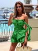 Mozision Sleeveless Ruffled Sexy Mini Dress For Women Robe Spaghetti Strap Backless Lace-up Bodycon Dress Elegant Clubwear_ecoleips.com