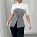 Women's Clothing Casual Shirt Striped Long Sleeved Irregular Shirt Spring And Autumn New Ultra Slim Shirt High End Feel_ecoleips.com