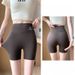 K High Waisted And Cinched Three Part Pants For Women, Thin And Seamless, Anti Glare, Yoga Base Safety Shorts For External Wear_ecoleips.com