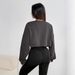 AD700 European American INS Autumn And Winter New Cross-border Round-neck Loose Slim-fit Rolled-edge Casual Comfortable_ecoleips.com