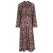 Fashion Elegant Premium Crew Neck Printed Long Sleeve Fall Dress For Women High End Sense Autumn Dress_ecoleips.com