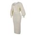 Women's Clothing Cardigan Sweater Hip Skirt Two Piece Set_ecoleips.com