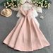 Celebrity Temperament Bow Suspender Dress Dress Female New Style 1 Sense Of Waist Slimming Fluffy Long Skirt_ecoleips.com