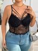 Plus Size Corset Bustier Top – Lace Underwire Camisole For Women, Sexy & Supportive_ecoleips.com