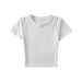 A Stylish Short-Sleeved Cotton T-Shirt With A Visible Belly Button, Designed For Women In Summer Featuring A Slimming_ecoleips.com