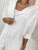 Women's Casual Versatile Jacket Mid-Length Zipper Top Hollowed Out Breathable Loose Fit Slimming_ecoleips.com