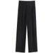 Women's Clothing Women's Slim Fit Wide Leg Pants Casual Loose Black Straight Leg Suit Pants Versatile Drapey Summer Trousers_ecoleips.com