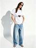 Women Crew Neck Short Sleeve T-Shirt Leopard Print Heart Heartbeat Line Graphic Casual Summer Basic Daily Top For Ladies_ecoleips.com