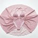 Women Pink Floral 3 Piece Bikini Set Triangle Thin Strap Swimsuit Twist Wrap Cover Up Skirt Summer Beach Bathing Suit_ecoleips.com
